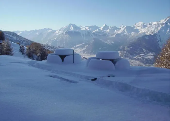 Apartament In With Valley Views Veysonnaz